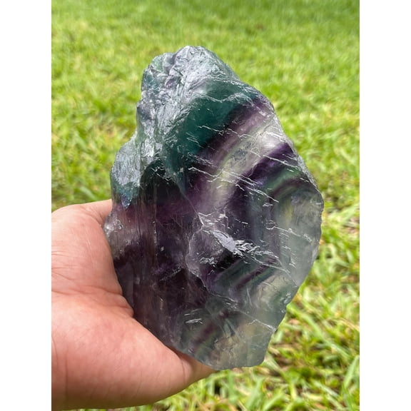 Jumbo Rainbow Fluorite Rough Stones, Natural Rainbow Fluorite, Raw Fluorite Crystals (1-2 lbs)