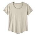 thumbnail image 4 of JAJAHO Mens Short Sleeve T Shirt Solid Color Crew Neck Row Edge Soft Breathable Casual Tee Shirts Fashion Streetwear Trendy Tops, 4 of 4