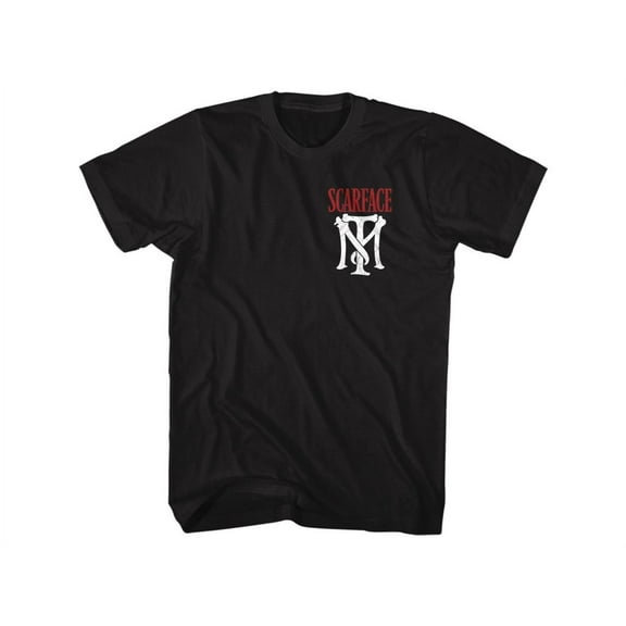 Scareface 80s Movie Tony Montana American Dream Front & Back Print Adult Short Sleeve T-Shirt Graphic Tee