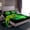 Green Black, variant on Homewish Pixelated Miners 3pcs Twin Sheet Sets For Boys Girls,Abstract Ombre Gamer Twin Fitted Sheet,Video Game Breathable Flat Sheet,Microfiber Bedroom Decor