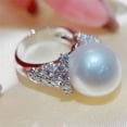 thumbnail image 3 of Elegant Women 925 Silver Rings Cubic Zircon Wedding Engagement Gifts Sz 6-10, 3 of 8