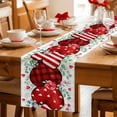 thumbnail image 5 of Valentine's Day Table Runner 90 Inches Long Farmhouse Dress Scarves, Red Strip Plaid Love Eucalyptus Grey Check Dining Tablerunner for Coffee Table/Kitchen Island/Party Décor, 13" x 90", 5 of 8