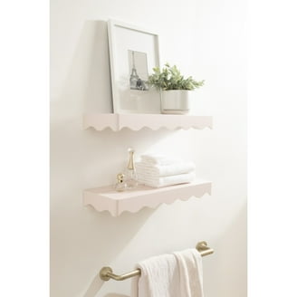 Kate and Laurel Lintz Hexagon Wall Shelves with Mirror - Walmart.com