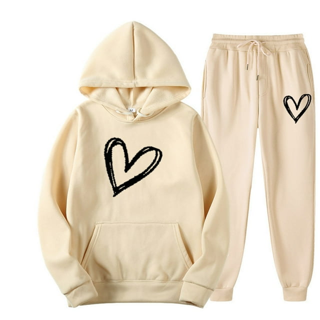 SHIXIAOO Sweat à Capuche Décontracté à la Mode pour Automne et Hiver Unisexe Doublure Douce Design Cœur pour Usage Quotidien et Coupe Décontractée Options Assorties Sweat à Capuche Sportif pour Femmes Fermeture Éclair Complète