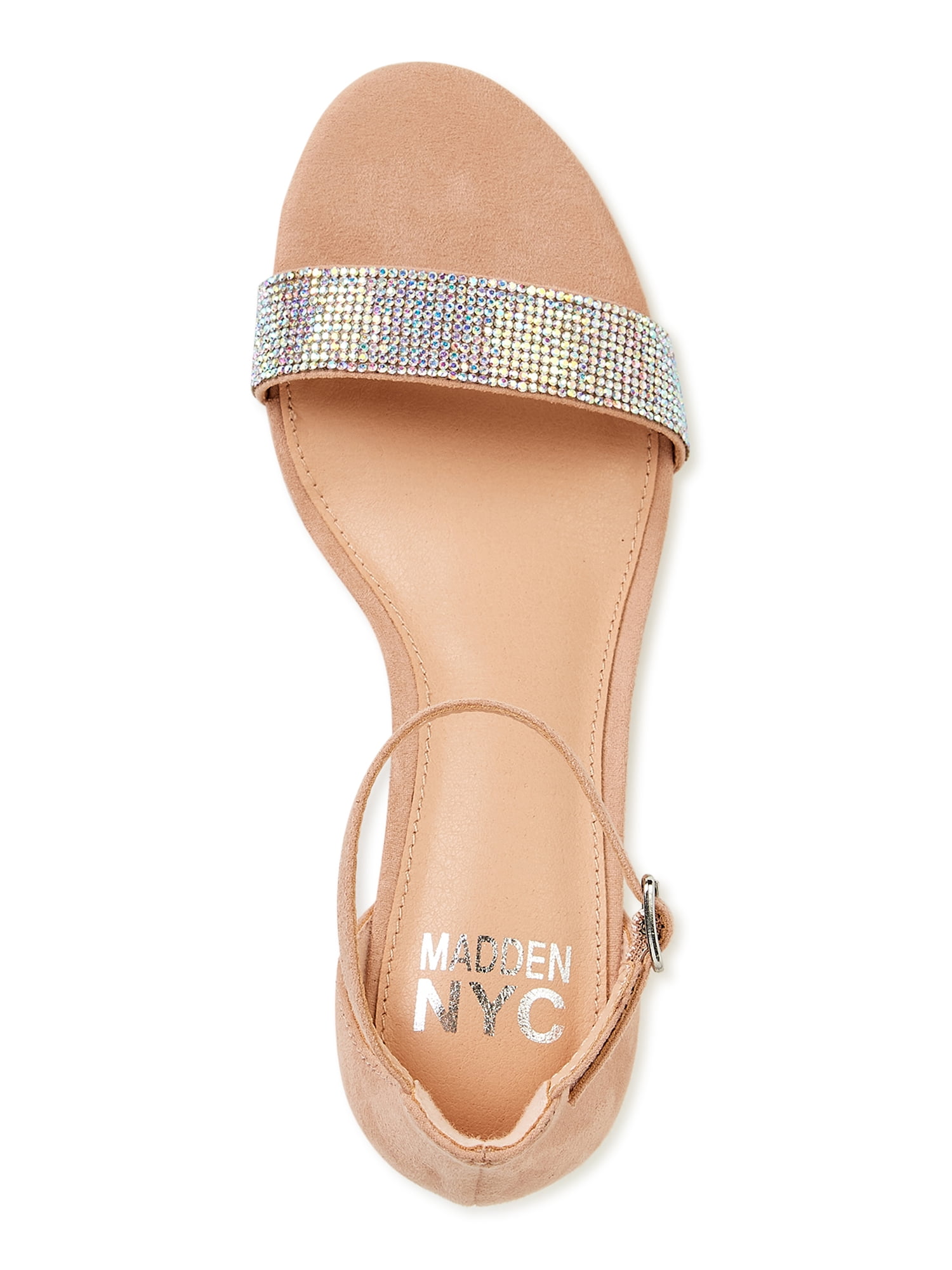 Women Madden NYC Embellished Block Heel Sandal Walmart