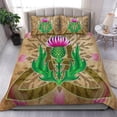thumbnail image 1 of Juego de Cama Escocés - Flores de Cardo Nudo Celta Estilo Vintage, 1 of 5