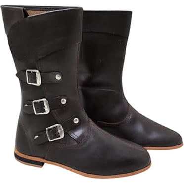 Mens Black Boots Leather Made
