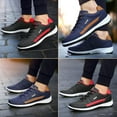 thumbnail image 3 of Men  Shoes Lace-Up Sneakers,Extended Width Foot and Heel Comfortable Breathable Anti-Slip Low Top Walking Shoes, 3 of 7