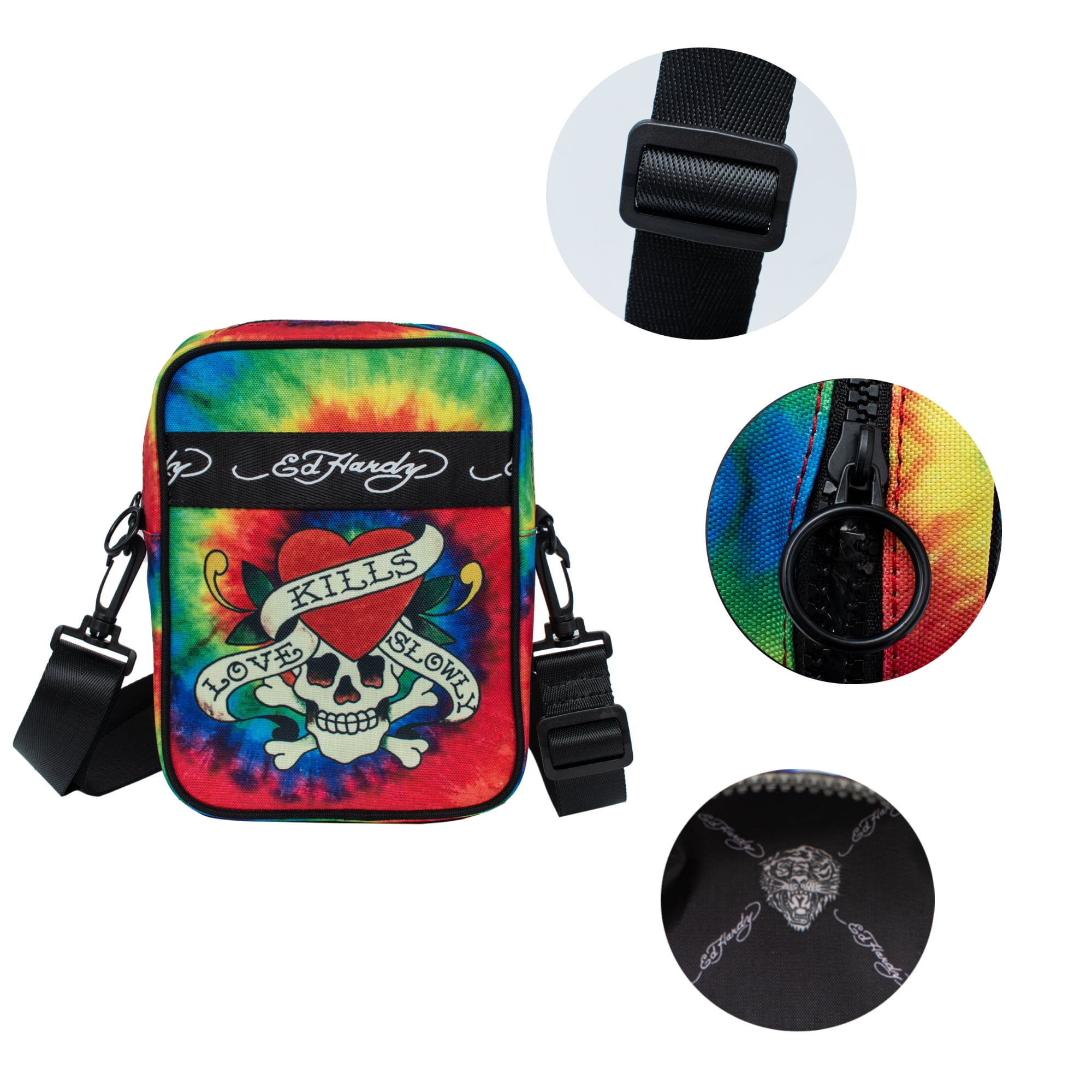 【未使用】Ed Hardy 00s ラヴキルスカル スタッズ バッグ 鞄 未使用】Ed Hardy 00s ラヴキルスカル スタッズ バッグ 鞄