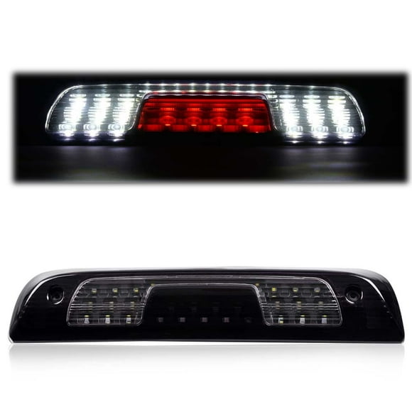 PIT66 LED 3rd Brake Lights, Compatible with Chevy Silverado14-18 /GMC Sierra 1500 2500HD SILVERADO 3500 14-18 /3500HD (NOT Fit Black Widow Edition) Black Housing Smoky & ClearLens