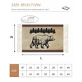 thumbnail image 2 of Brown Black Bear Washable Area Rug 3'x5', Farmhouse Cabin Forest Vintage Woven Cotton Tassels Kitchen Rugs, Non Slip Indoor Door Mat Throw Carpet for Entryway Living Room Nursery Laundry Room, 2 of 9