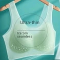 thumbnail image 1 of Ropa interior de seda de hielo ultrafina para mujer, sin costuras, de talla grande, transpirable, hermoso sujetador en la espalda, sin aros de acero, sujetador de una pieza, 1 of 5
