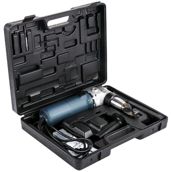 Electric Wire Cutting Machine 625W 1000RPM High Speed Rotor 0.16 Inch 4mm Metal Wire Cutter 110V with Replacement Blades Storage Box for Stainless Steel Aluminum Metal Sheets