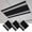 Black White, variant on Grey Striped Magnetic Fluorescent Light Covers for Ceiling Lights 2x4Ft, Luxurious White Stripes Modern Abstract Art Office Classroom Kitchen Drop Ceiling Light Covers Filters Shade Panel 1 Pack