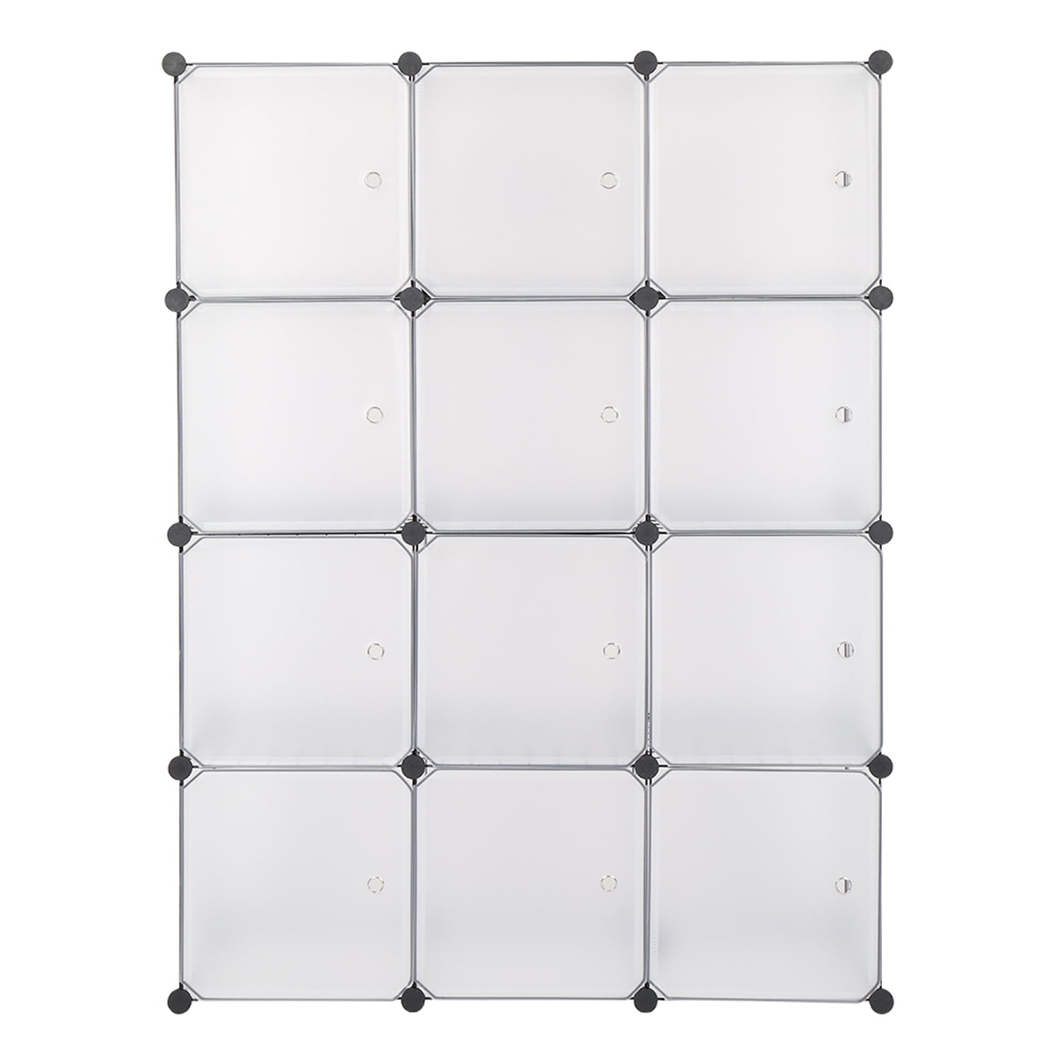 UWR-Nite Portable Storage Cubes - 14" x14" Cube (12 Cubes)-More Stable Cube Shelves with Doors, Modular Bookshelf Units, Clothes Storage Shelves, Room Organizer for Cubby Cube