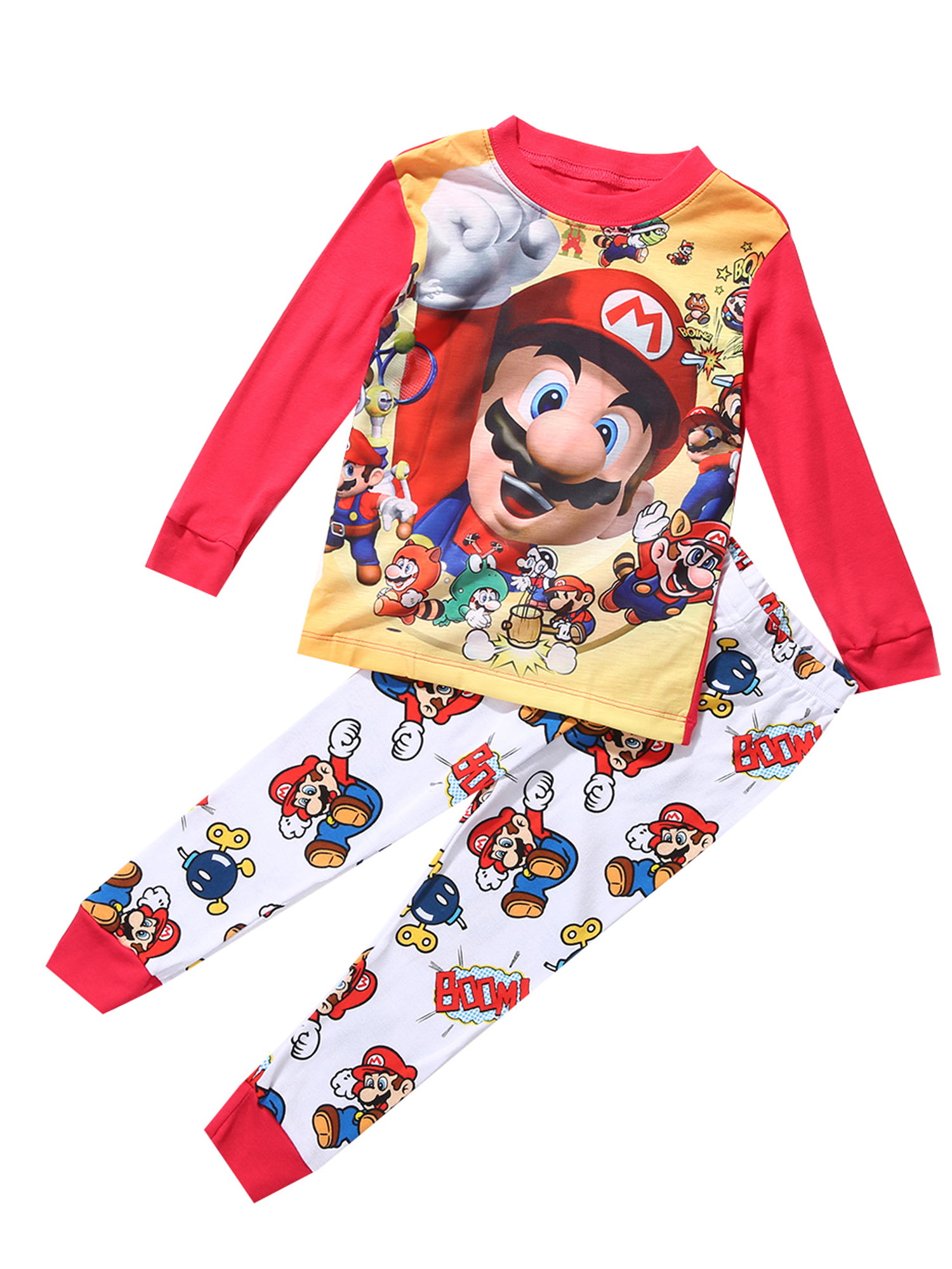 Super Mario Baby Kids Boys Leisure Clothes Sets Nightwear Sleepwear ...
