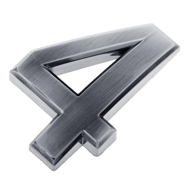 Símbolo de número de puerta autoadhesivo 3D Número de licencia Número de buzón 0-9 para oficina Número 4