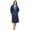 Blue Collar Navy, variant on Notus Shawl Collar Bathrobe for Women Soft Spa Nightgowns 100% Cotton Terry robes for men - Towel Bathrobe Unisex Terry Cloth Bathrobe, Soft Shower Spa Robe White XXL