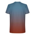 thumbnail image 3 of Men's Gradient Color T-Shirt Casual Fashion Crewneck Short Sleeve Graphic Tee Tops Summer Loose Fit Sport Shirts, 3 of 4
