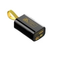 thumbnail image 1 of Methold Banco de energía de carga rápida con cordón, portátil y seguro para cargar el teléfono, banco de energía para teléfono 20 Baterías de general negro, 1 of 2