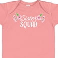 thumbnail image 4 of Inktastic Sister Squad with Pink Flowers Boys or Girls Baby Bodysuit, 4 of 5