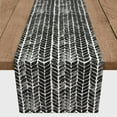 thumbnail image 3 of Creative Products Watercolor Knit Pattern Black 16x90 Poly Twill Table Runner, 3 of 3