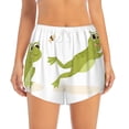 thumbnail image 2 of Balery Hunting Frog Pattern Women's Running Shorts with Liner 2 Pockets Elastic Workout Athletic Gym Yoga Shorts-Medium, 2 of 7