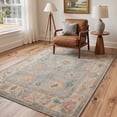 thumbnail image 4 of GENIMO 2'x7' Runner Rug, Machine Washable Non Slip Low Pile Hallway Runner Rug for Kitchen Laundry Room, Antique Persian, Dusty Blue, 4 of 5