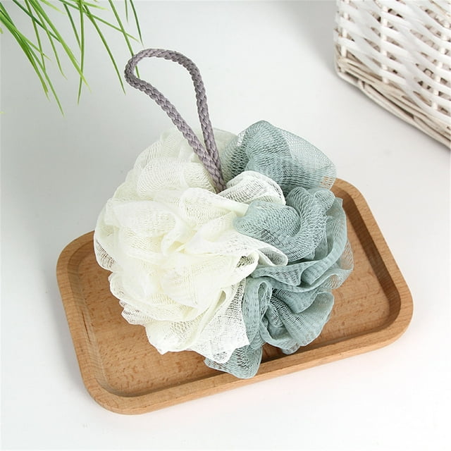 Rbaofujie Boule de Bain Loofah pour Adultes et Enfants, Éponge de Bain en Maille