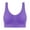 Dark Purple, variant on Women's Plus Size Push Up Bras Full Coverage Breathable Padded Bralettes Wireless Seamless Tank T-Shirt Bras Black, 48/110ABC