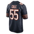 thumbnail image 3 of Men's Nike Dylan Cole Navy Chicago Bears Game Jersey, 3 of 3