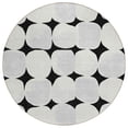 thumbnail image 2 of Addison Rugs Chantille Indoor/Outdoor Transitional Circles Black Washable Round Rug, 8' x 8', 2 of 6