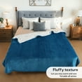 thumbnail image 4 of SUNNY HEAT Heated Electric Blanket Full Size 72"X84"Soft Flannel & Cotton, 10 Heating Levels & 1-12 Hours Auto Off, Blue, 4 of 6