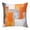 Orange, variant on Yellow Grey Oil Painting Pillow Covers 18x18 Inch, Abstract Modern Geometric Linen Pillowcase with Invisible Zipper, Decorative Throw Pillow Covers Cushion Case for Couch Sofa Bed Living Room