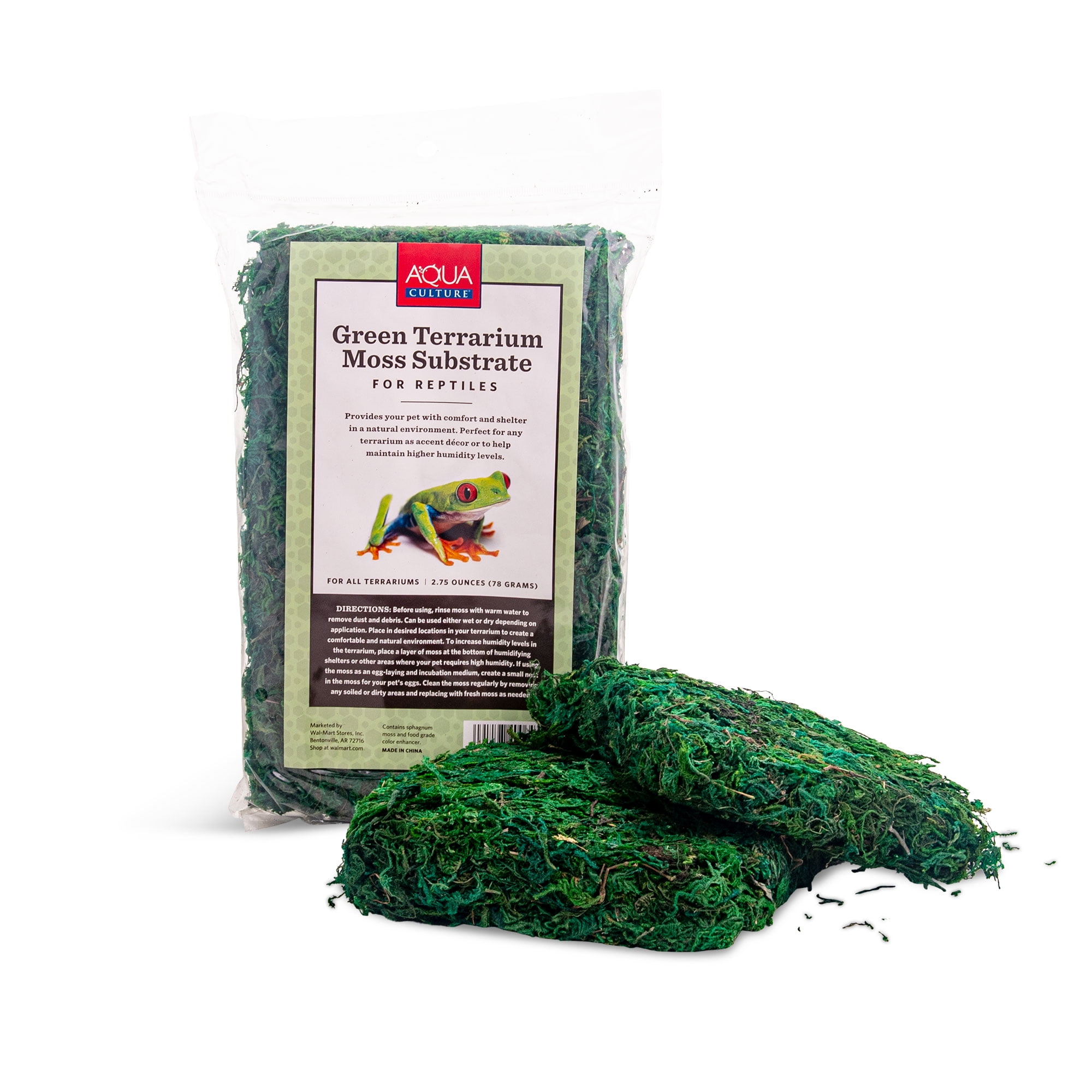 (3 pack) Aquaculture Green Terrarium Decor Moss for Reptiles 2.75oz