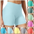 thumbnail image 2 of felwors Seamless Biker Shorts High Waisted Tummy Control Scrunch Workout Yoga Running Hot Pink for Size XXL, 2 of 8