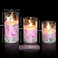 thumbnail image 2 of 3 PCS Hummingbird Glass Flameless Candles, 2 of 5