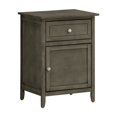thumbnail image 2 of Glory Furniture Izzy 1 Drawer 1 Door Nightstand in Gray, 2 of 7