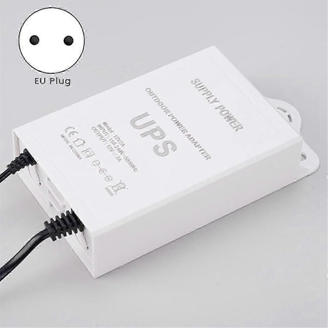 12V-2A Uninterruptible Power Supply for WiFi, Modem, Router, Security Camera Mini UPS Battery Backup Protector EU PLUG