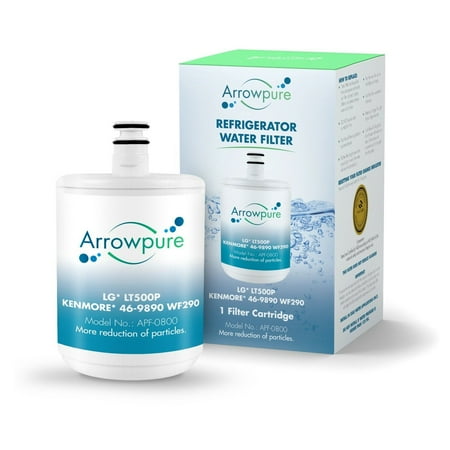 

1 Pack Refrigerator Water Filter Replacement by Arrowpure | Certified According to NSF 42&372 | Compatible with LG LT500P 5231JA2002A ADQ72910907 ADQ72910901 Kenmore 9890 46-9890 46989