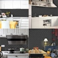 thumbnail image 5 of Kitchen Bathroom 3D Self Adhesive Grey Brick Decal Wallpaper Wall Sticker Peel And Stick LIGHT GRAY 5PCS, 5 of 8