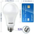 thumbnail image 3 of ENERGETIC A21 LED Light Bulb, Super Bright 2600 High Lumens, 150 Watts Equivalent, Warm White 3000K, E26 Base, UL Listed, 2 Pack, 3 of 8