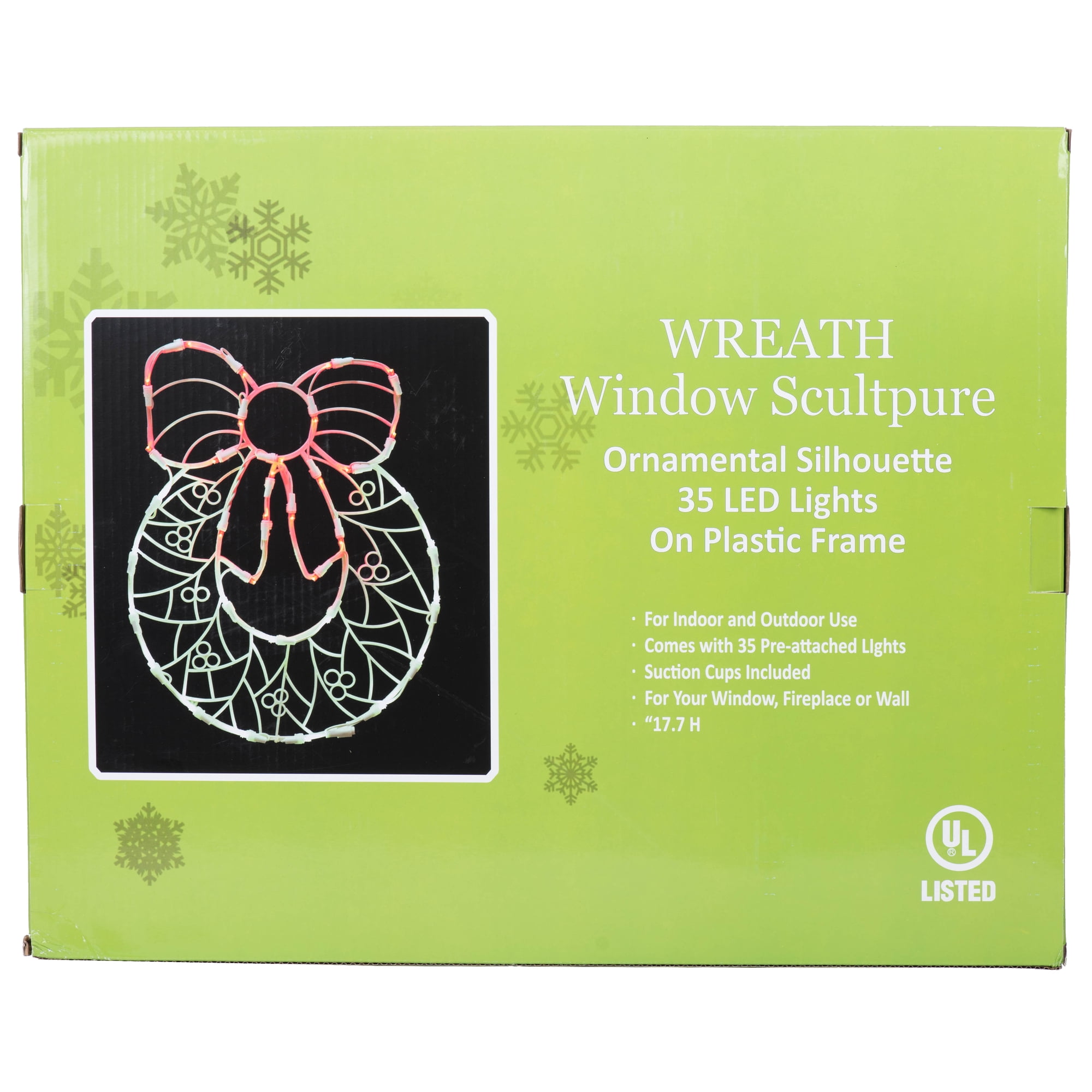 Vickerman 17" Wreath Wire Silhouette with 35 LED Lights
