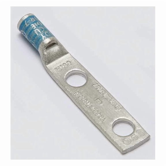 Burndy TwoHoleLugCmprsnConn,STD,Blue,374/7 YA6CL2TC14E1