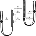 thumbnail image 6 of Uberwith Wrist Strap for Joycon 4 Pieces Switch Parts Accessories Controller Attachments Compatible with Joy Con, Dual Joycon Remote Comfort Controller Straps Black 2 Pairs, 6 of 14