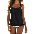 thumbnail image 1 of Traje de baño para mujer Camiseta sin mangas Traje de baño de dos piezas con pantalones cortos Traje de baño conservador OAVQHLG3B Store  lin121212, 1 of 4