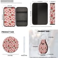 thumbnail image 7 of KUIFORTI Red Strawberry 14 Pcs Auto Seat Covers Car Steering Wheel Accessories Car Headrest Protectors Auto Seat Belt Cover Cars Interior Accessories for Cars Sedans and SUVs, 7 of 7