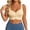 Beige, variant on Women's Plus Size Wireless Front-Closure Bra, Seamless Lace Tank Top Style with Wide Straps, Comfort Full-Coverage Bralette for Everyday Support (US 34-48)