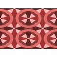 thumbnail image 1 of Ahgly Tapis Rectangulaire Rouge Lavable en Machine, 7 Pieds x 9 Pieds, 1 of 7