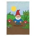 thumbnail image 1 of Garden Gnome with Toadstools Garden Yard Flag, 1 of 3